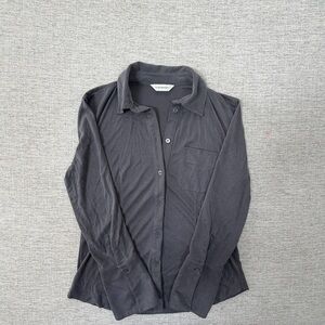 Club Monaco women’s Dark Gray Button-Up Shirt. Size S